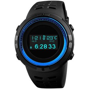 Skmei Mens Sport Horloges Outdoor Digitale Horloge Uur Hoogtemeter Countdown Druk Kompas Thermometer Mannen Polshorloge