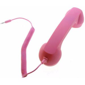 Klassieke Retro 3.5 Mm Comfort Telefoon Handset Mini Mic Speaker Telefoontje Ontvanger Voor Iphone Samsung Huawei TXTB1