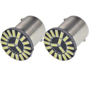 2/4 Pcs 1156 BA15S BAU15S Led Auto Signal Lights Witte Amber Oranje P21W PY21W 7507 Auto Indicator Turn Reverse Lamp lamp 12V Dc