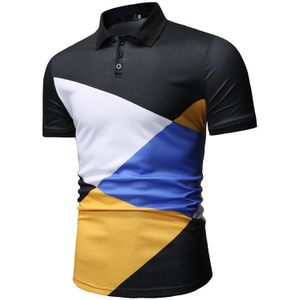 heren Polo Shirt Zomer Business Casual Contrast Kleur Classic Contrast Kleur Gedrukt Polo Shirt