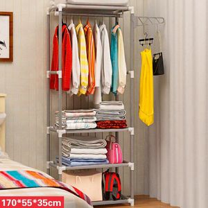 Kleerhanger Rack Vloerstaande Kleren Opknoping Kledingkast Plank Kleerhanger Rekken Slaapkamer Meubels