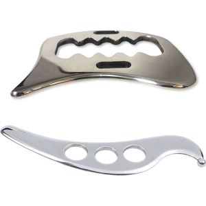 Rvs Gua Sha Guasha Plaat Massager Tool Met Roestvrij Staal Gua Sha Schrapen Massage Tool