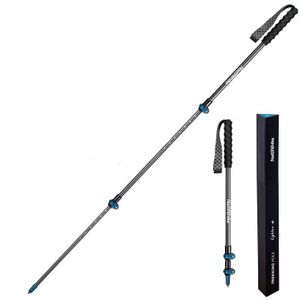 Naturehike Carbon Fiber Ultralight Trekking Poles Tungsten Staal 3 Sectie Wandelstok Trail Klimmen Wandelen Alpenstock S135g