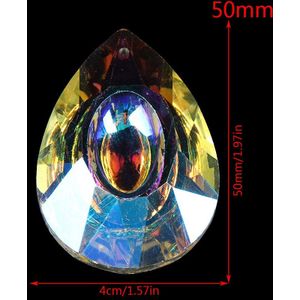 1Pcs Kleurrijke Kristallen Opknoping Drops Kroonluchter Lamp Prisms Onderdelen Hoge