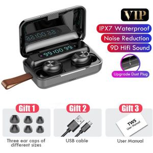 Oringinal Tws Bluetooth 5.0 Draadloze Koptelefoon Met Microfoon Draadloze 9D Hifi Stereo Oordopjes Touch Control Sport Waterdichte Headsets