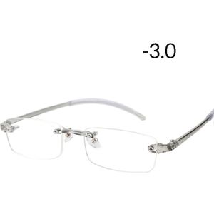 Seemfly Chic Ultra Licht Bijziende TR90 Frameloze Bril Bijziendheid-1.0 -1.50 -2.0 -2.5 -3.0 -3.50-4.0 Dioptrie Bijziende