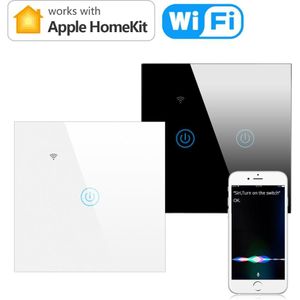 1/2 Gang Apple Homekit En Tuya App Smart Wifi Schakelaar 220V Touch Sensor Muur Lichtschakelaar Smart Home Gebruik siri/Alexa Google Thuis