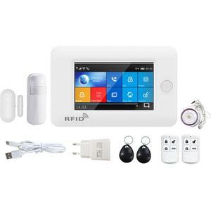 PG106 Wifi + Gsm Gprs Wireless Home Security Alarmsysteem App Afstandsbediening Alarm Voor Android En Ios Eu plug