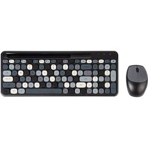 Mofii 2.4G Draadloze Toetsenbord Muis Combo Toetsenbord En Muis Delen Een Ontvanger Usb Interface 110Key Slot Toetsenbord Muis