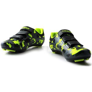 Tiebao Riding Schoenen Sapatilha Ciclismo SPD-SL Schoenplaten Zelfsluitende Ademende Road Fietsschoenen Fiets Triathlon Fiets Schoenen