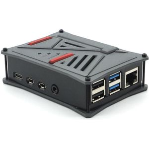 Raspberry Pi Abs Case Plastic Cover Shell Enkele Dual Koelventilator Grijs Zilver Voor Raspberry Pi 4 B Model Raspberri pi Gevallen