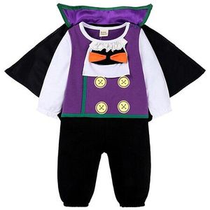 Baby Boy Romper Vampire Lange Mouw met Mantel Halloween Kostuum Jongens Rompertjes Lente Herfst Kleding SR506