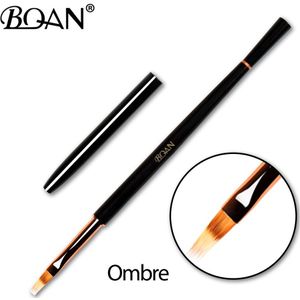 Bqan Sandelhout Nagelborstel Gel Penselen Nail Art Uv Gel Polish Verf Nail Art Borstel Gesneden Bloemen Manicure Nail Gereedschap met Cap