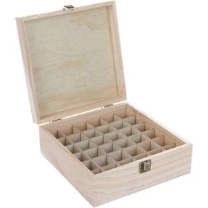 36Slot Etherische Olie Fles Houten Storage Case Aromatherapie Olie Fles Organiseren