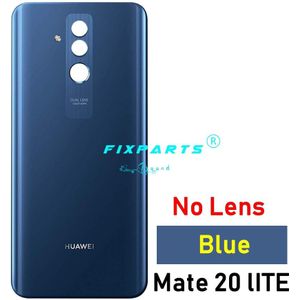Originele Huawei Mate 20 Lite Back Battery Cover Glas Behuizing Deur Case Met Camera Lens Huawei Mate 20 Lite Achter behuizing Glas