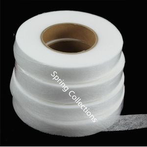 5 rolls width1/1.2/1.5/2/3 cm witte dubbele lijm niet-geweven doek voering dunne Kreukelzones naaien diy accessoires 70 yards