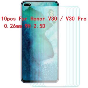 0.2Mm/0.26Mm 9H 2.5D/3D Arc Rand Gehard Glas Beschermende Film High Definition Absolute Transparantie voor Honor V30 / V30 Pro