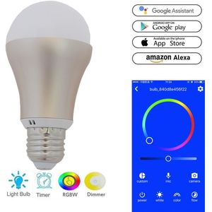 Draadloze Smart Wifi RGBW LED Lamp WiFi E27 2.4G Telefoon APP DoHome Android IOS voor Smart Home FZ3201