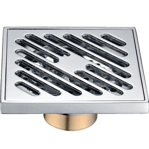 Hm Afvoerputje Messing Vierkante Douche Afdruiprek Rooster Afval Tegel Insert Vierkante Vloer Afval Roosters Badkamer Drains Afvoer Theepot