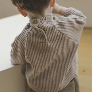 Kinderkleding Kinderen Corduroy Herfst En Winter Dieptepunt Shirt T-shirt Baby Dieptepunt Shirt