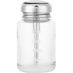 80/150Ml Glas Nail Art Pomp Dispenser Cleaner Fles Vloeibare Alcohol Fles Telefoon Scherm Reparatie Remover Cleaner Fles dispenser