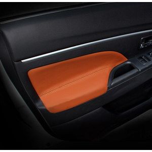 4 STUKS Auto Interieur Microfiber Lederen Deur Panel Armsteun Cover Beschermende Trim Voor Mitsubishi ASX