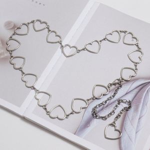 Hart Ketting Riem Voor Vrouwen Lady Leuke Trendy Zilver Goud Franjes Zomer Strand Taille Ketting Vrouwelijke Metalen Riemen 137