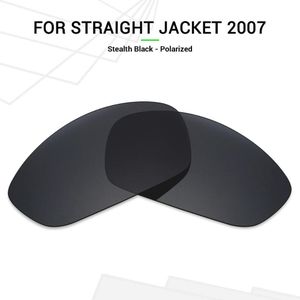 Mryok GEPOLARISEERDE Vervanging Lenzen voor Oakley Straight Jacket 2007 Zonnebril Stealth Zwart