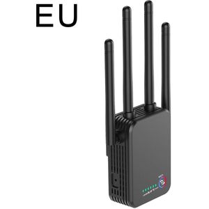 Draadloze Router Wifi Repeater 1200Mbps Dual-Band 2.4/5G 4 Antenne Wifi Range Extender Signaal thuis Netwerk Levert