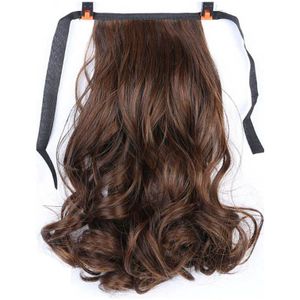Xuanguang 12 Inch Mode Krullend Haar Dame Dikke Korte Krullend Wave Paardenstaart Hair Extension Golvend