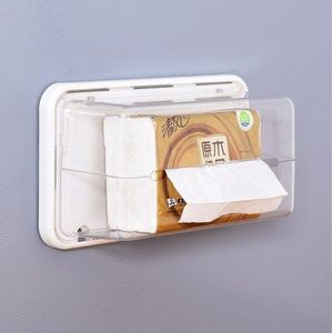 Magnetische Papier Tissue Box Holder Opslag Plank Voor Koelkast Keuken Magneet Organizer Rack Papier Mounts Op Wasmachine
