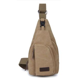 Borst Zak Mannen Met Side Fles Pocket Canvas Sling Bag Schouder (USB Charge-Interface) satchel Grote Crossbody Charing Tas