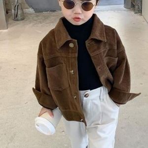Jongen Jassen Corduroy Kinderen Jassen Mode Kinderen Bovenkleding Lente Herfst 2022-002