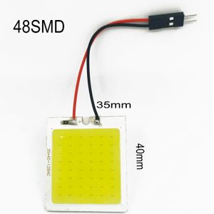 2 Stuks Wit T10 W5w Cob 24SMD 36SMD 48SMD Auto Led Auto Interieur Leeslamp Lamp Light Dome Festoen Voertuig panel Lamp