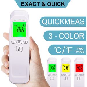 Vip Non-contact Voorhoofd Thermometer Digitale Handheld Infrarood Thermometer Object Temperatuur Gauge 3 Kleur Backlit