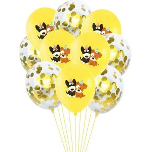 10pcs 12inch Leuke Cartoon Hond Latex Ballon Hond Party Verjaardag Decoratie Baby Shower Kid Speelgoed Helium Ballonnen