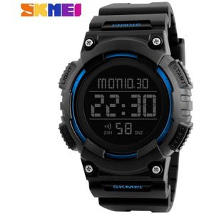 Skmei 1248 Mannen Sport Horloges 50M Waterdichte Multifunctionele Pu Digitale Horloge Mode Alarm Horloges Relogio Masculino