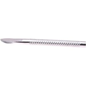 Rvs Nail Cuticle Remover Lepel Pusher Manicure Pedicure Care Tool Kit 12Cm
