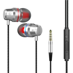 Professionele Metalen Oortelefoon In Ear Wired Oortelefoon 3.5mm HeavySound Stereo Bass Oordopjes Muziek Sport Headset met Microfoon voor Xiaomi