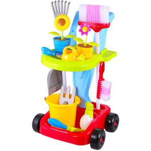 1 Set Baby Speelhuis Speelgoed Gesimuleerde Winkelwagen Kit Tuin Cleaning Tools Set Fun Educatief Props Voor Kinderen