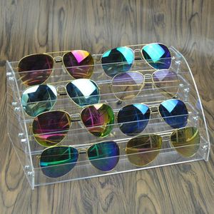 Acryl Glazen Display Stand Transparant Materiaal Cosmetische Sieraden Organizer Zonnebril Display Bijziendheid Beugel Eye Props Displa