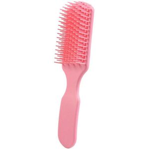 Hair Brush Detangling Borstel Hoofdhuid Stimulator Abs Rubber Haar Kam Salon Ontklitter Haarborstel Voor Vrouwen Nat Krullend Haar Styling Tools