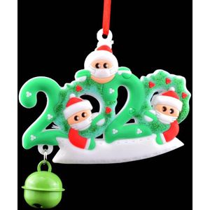 Creatieve Kerst Hanger Masker Kerstman Kerst Muur Opknoping Bell Decoratie