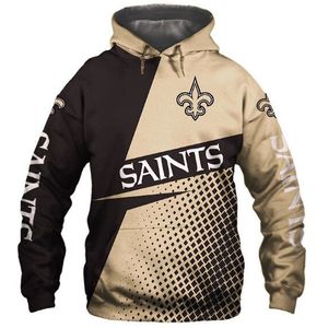 Usa Maat Herfst Man Casual Hoodies Orleans 3d Print Voetbal Losse Sweatshirts Saints Mannen Hip Hop Trui Mode