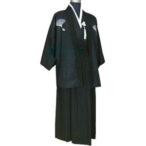 Stage Kostuum Japanse Samurai Kostuum Cosplay Kostuum Mannen Japanse Kimono Japanse Formele Jurk
