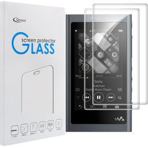 [2 Stuks] Qosea Gehard Glas Voor Sony Walkman NW-A55 Walkman MP3 MP4 Screen Protector 9H Clear Transparant film Explosieveilige