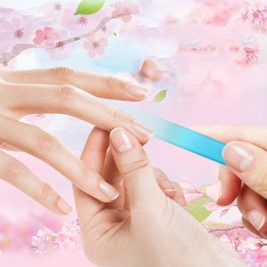 1Pc Professionele Crystal Glass Nail File Duurzame Manicure Poolse Schuren Apparaat Nail Art Dubbelzijdig Nail Pedicure Nail lime