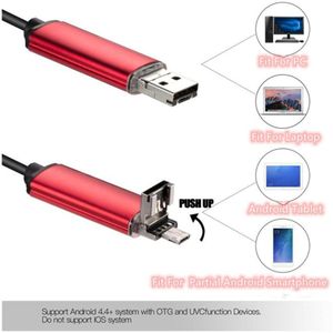 7.0Mm Mobiele Telefoon Android Endoscoop 2-In-1 Hd IP67 Waterdicht 1 Meter Lengte 6LED Mobiele Telefoon computer Universele Endoscoop