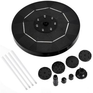 3.5W Led Solar Fontein Pomp Met Led En Energie-opslag Functie Ronde Solar Jet Pomp Voor Water Wastafel Tuin