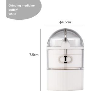 Multifunctionele Mini Transparante Geneeskunde Verpakking Doos Reizen Draagbare Geneeskunde Box Geneeskunde Cutter Grinder Opbergdoos